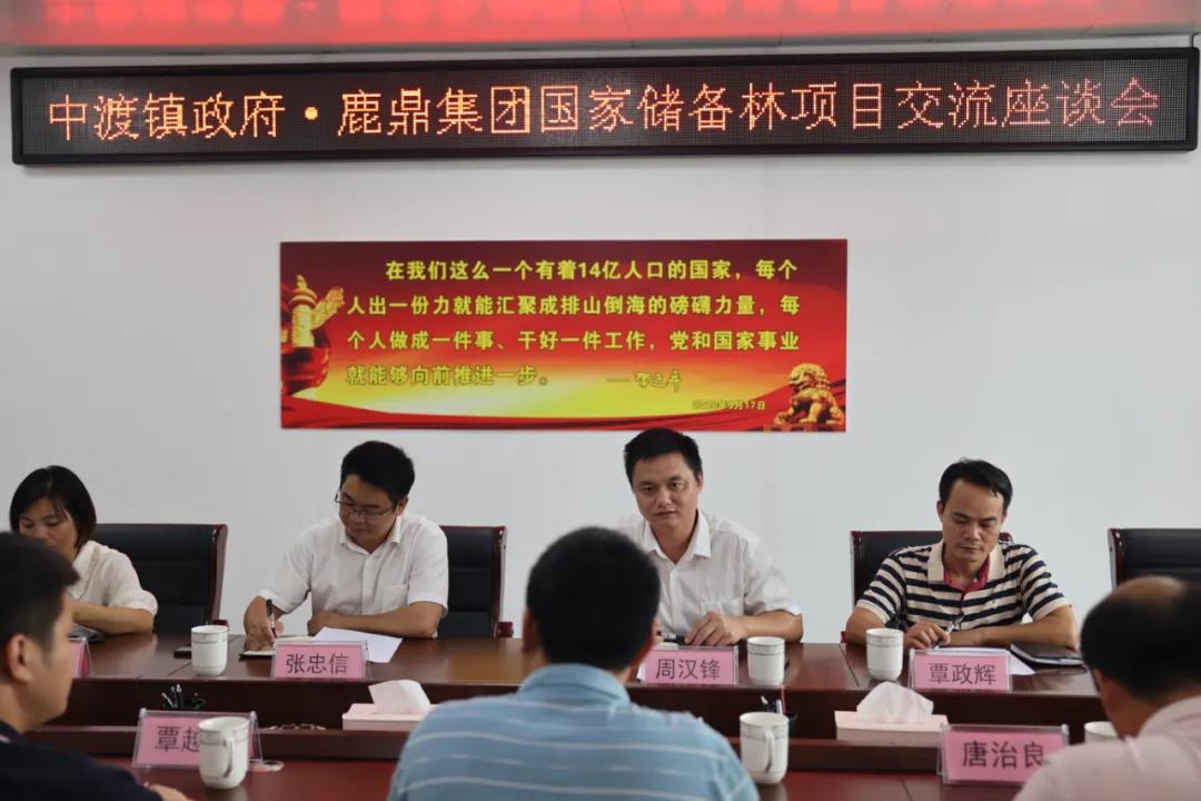中渡镇当局到尊龙人生就是博Z6集团互换国储林项目建设